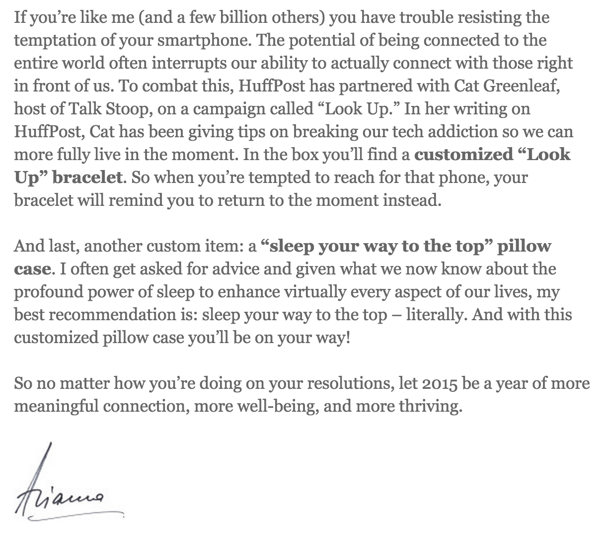 Arianna Huffington Quarterly Box #ARI03 Full Spoilers! Signature