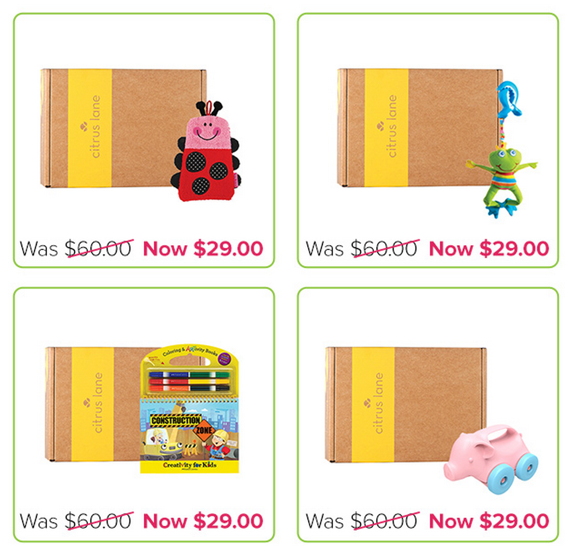 Citrus Lane Mystery Box Time! February Options