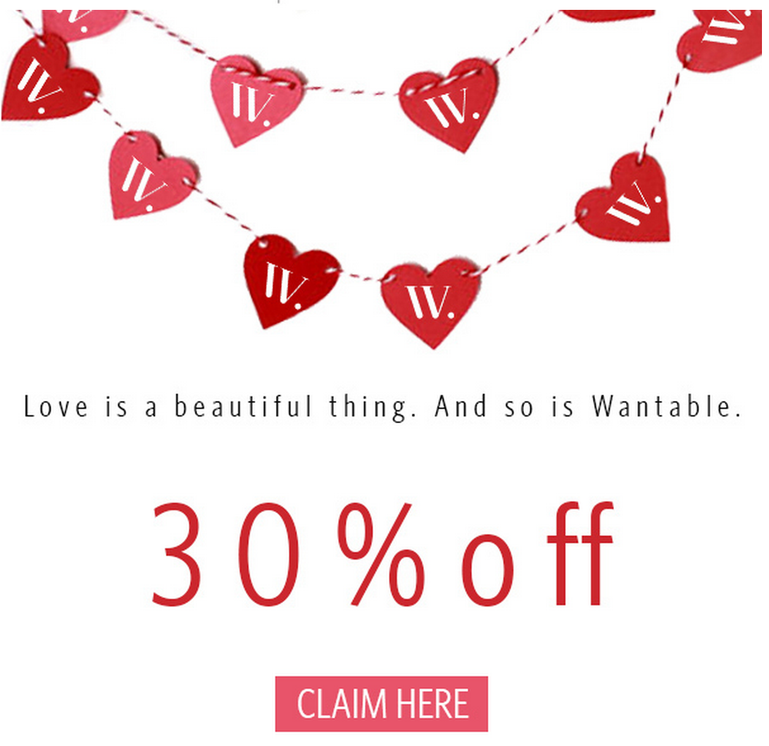 Wantable Coupon – 30% First Month of Off Any Subscription