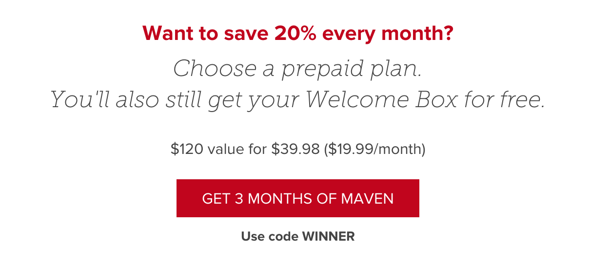 Julep Maven Welcome Offer