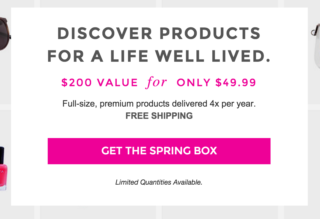 FabFitFun Spring Box Available Now + $10 Coupon
