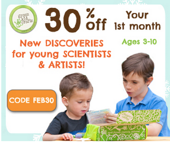 New Green Kid Crafts Coupon Code – 30% Off Your First Month!