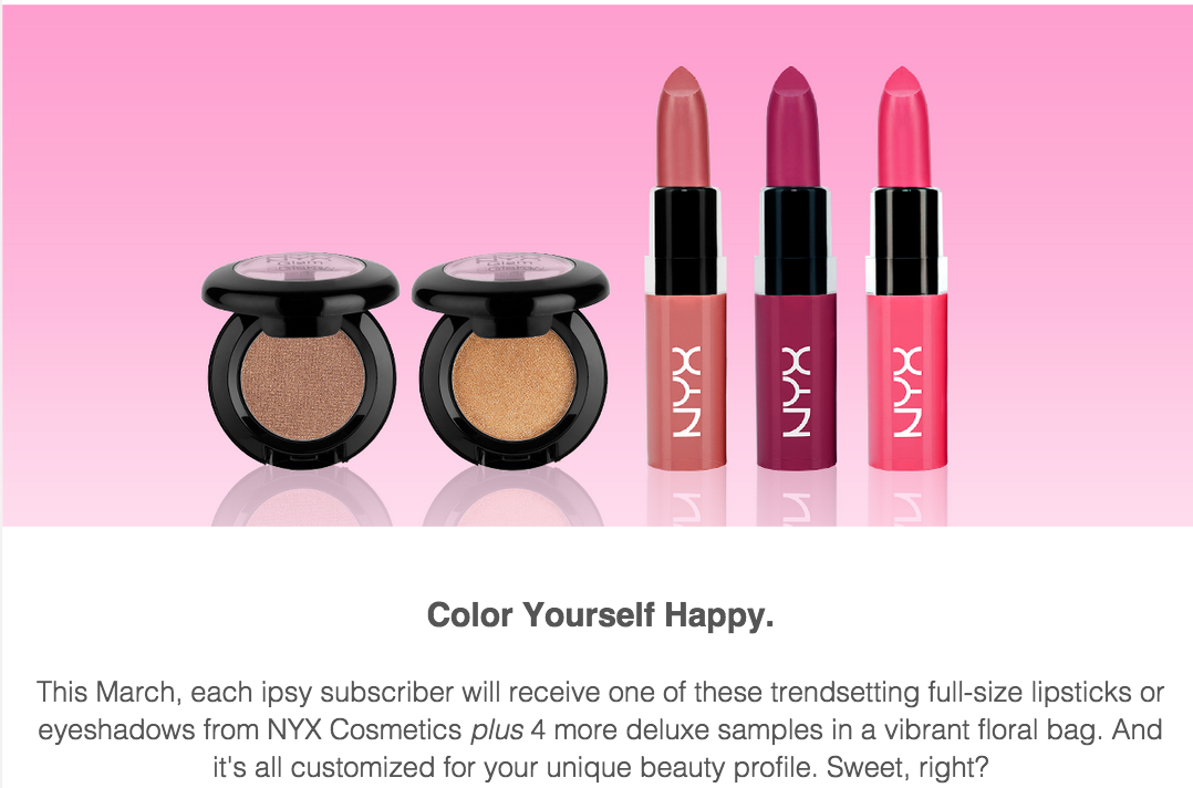 Ipsy March 2015 Spoilers! NYX