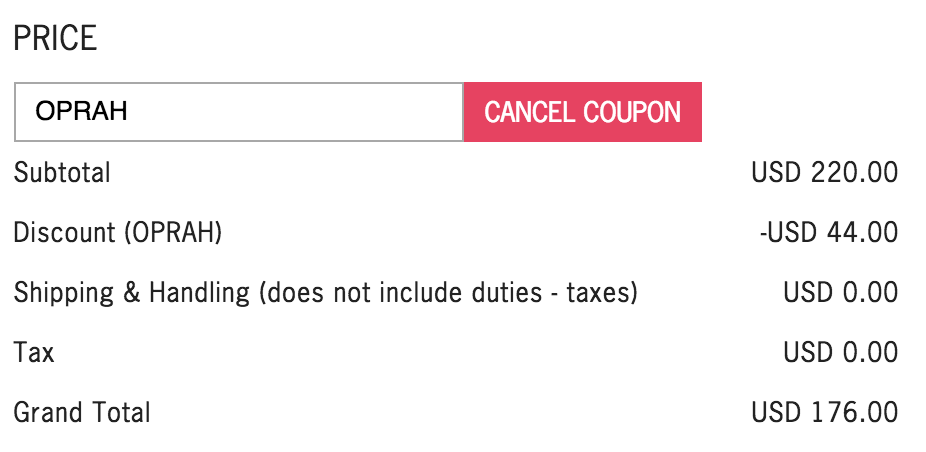 Oprah's Friends Coupon
