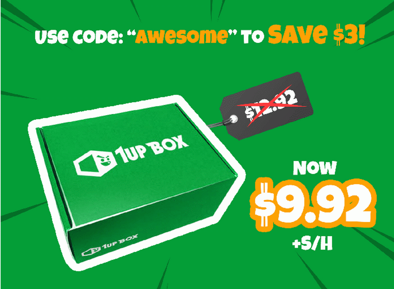 1UP Box March 2015 Spoilers + Coupon!
