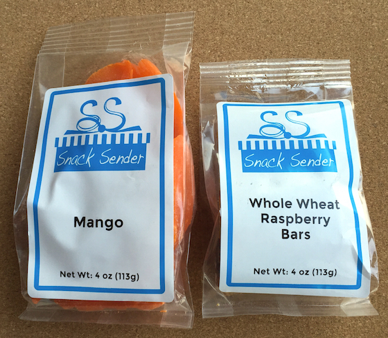 Snack Sender Subscription Box Review - February 2015 Mango