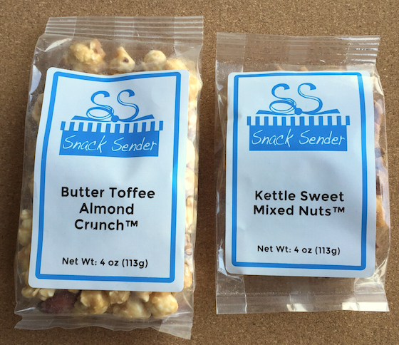 Snack Sender Subscription Box Review - February 2015 Toffee