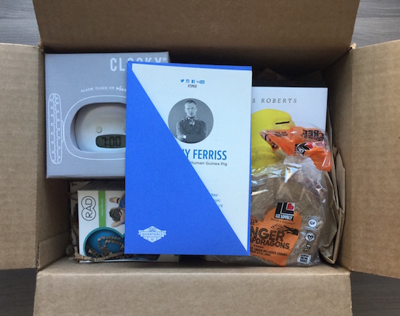 Timothy Ferriss Quarterly Box Subscription Review #TIM08 Box