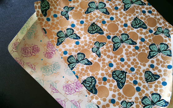 Artistry Gift Wrap Subscription Box Review – January 2015 Butterfly