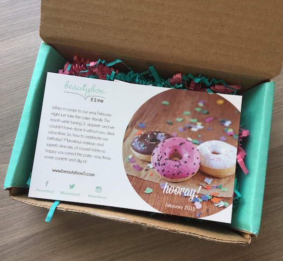 Beauty Box 5 Review – February 2015 Box