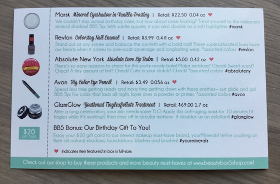 Beauty Box 5 Review – February 2015 Info
