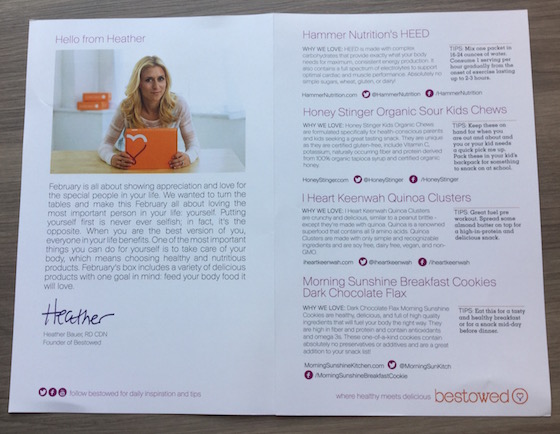 Bestowed Subscription Box Review & Coupon – February 2015 Letter