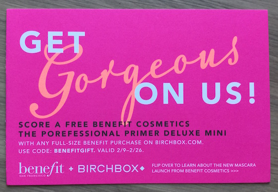 Birchbox Review – February 2015 Benefit
