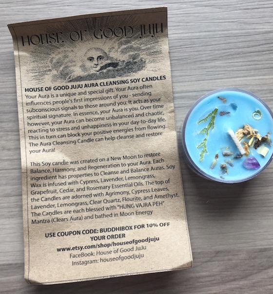 BuddhiBox Subscription Box Review – February 2015 Candle