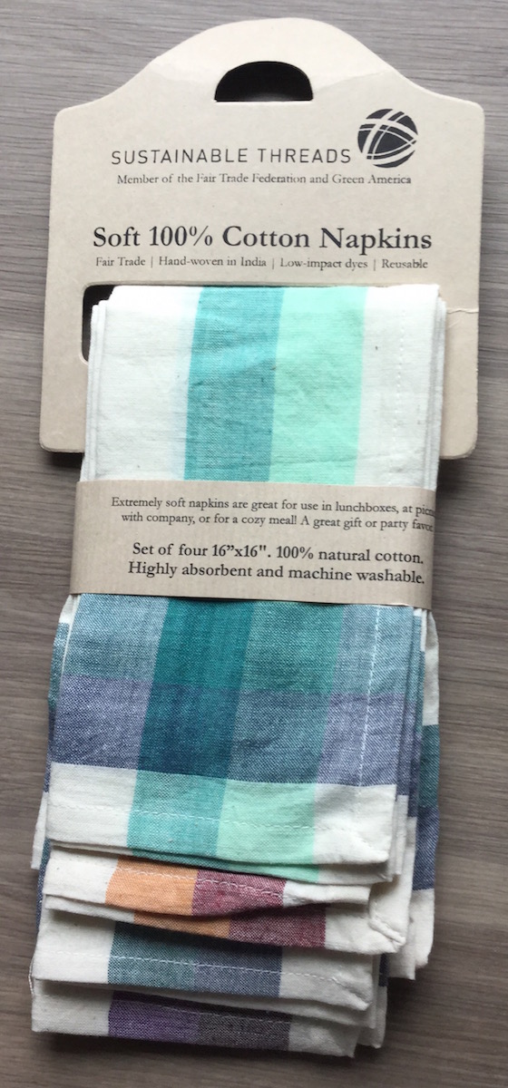 Fair Treasure Subscription Box Review – February 2015 Napkins