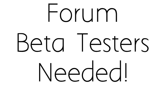 MSA Forum Beta Testers Needed!