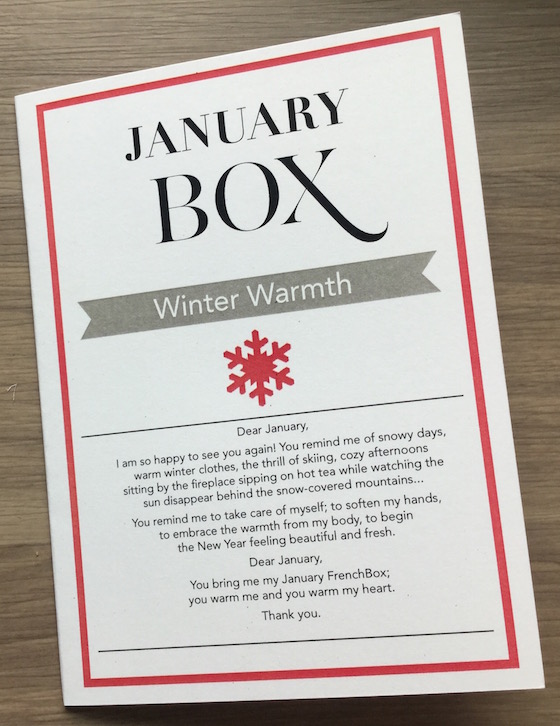 French Box Subscription Review – January 2015 Info