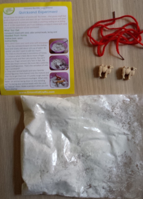 Green Kid Crafts Subscription Box Review – February 2015 Quicksand Supplies