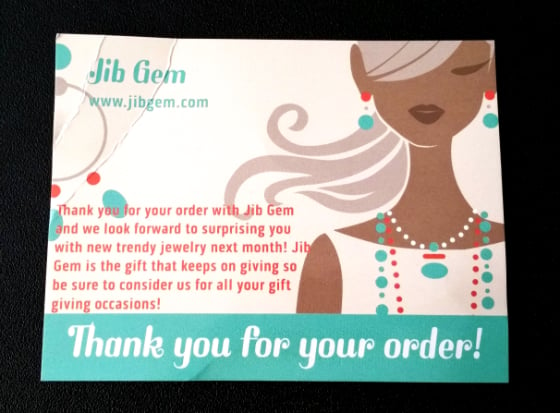 Jib Gem Subscription Box Review - January 2015 Info