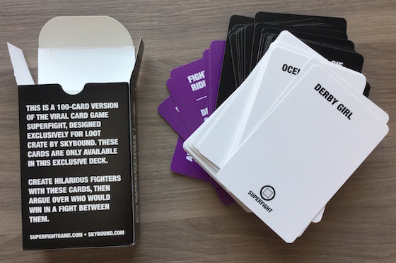 Loot Crate Subscription Box Review & Coupon – Feb 2015 Cards