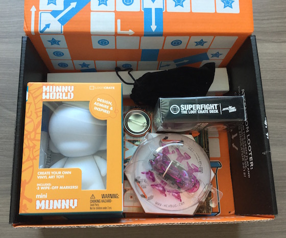Loot Crate Subscription Box Review & Coupon – Feb 2015 First Look
