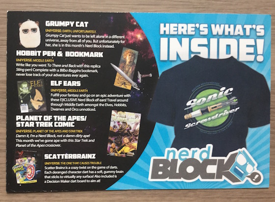 Nerd Block Subscription Box Review – January 2015 Info