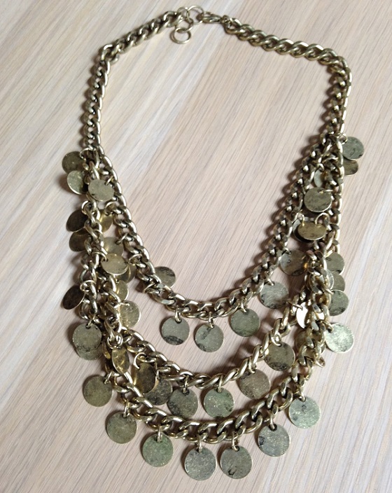 The Ox Box Subscription Review - January 2015 Gold Necklace