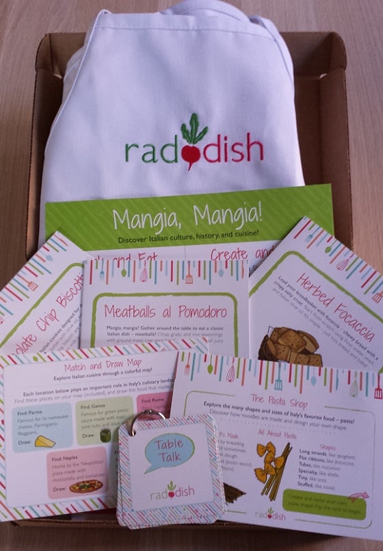 Raddish Kids Subscription Box Review - February 2015 Inside