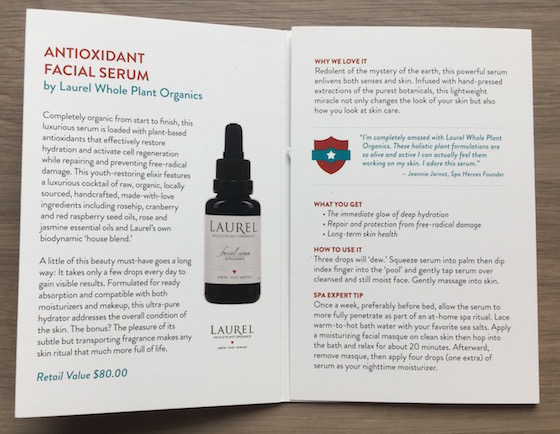 Spa Heroes Subscription Box Review - February 2015 Info