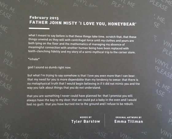 Vinyl Me, Please Subscription Box Review – February 2015 Poem