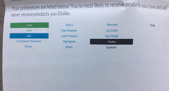 Wantable Makeup Subscription Box Review – February 2015 Preferences