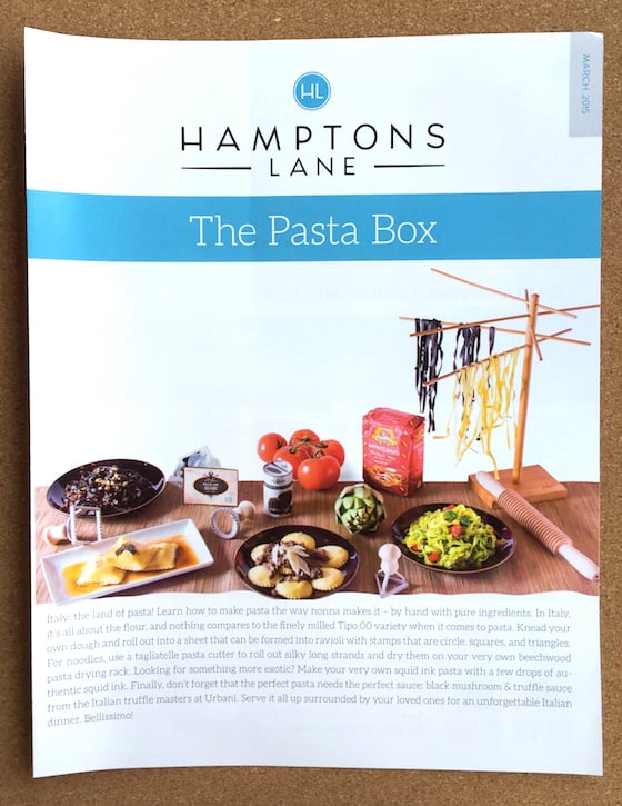 Hamptons Lane Subscription Box Review & Coupon – March 2015 Pamphlet 1