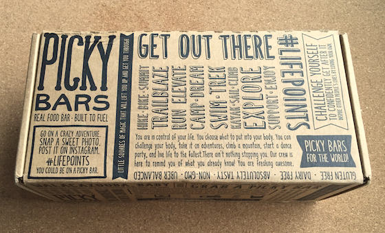 Picky Club Energy Bar Subscription Box - March 2015 Box