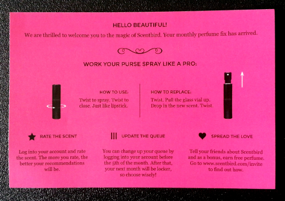 Scentbird Subscription Box Review – March 2015 - Info Card 2