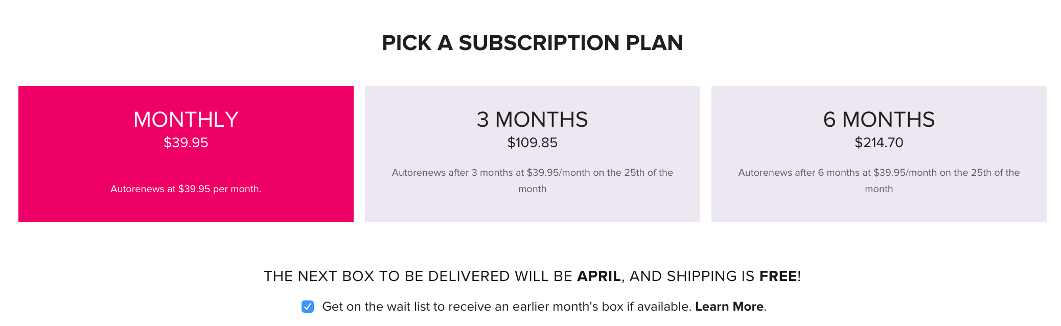 Waitlist