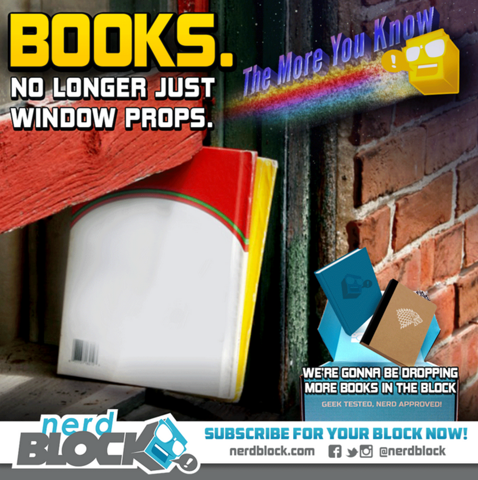 Nerd Block March 2015 Spoilers Books