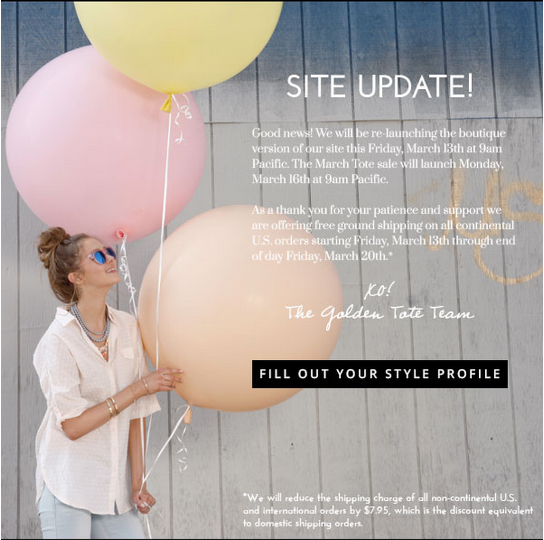 Golden Tote Updates