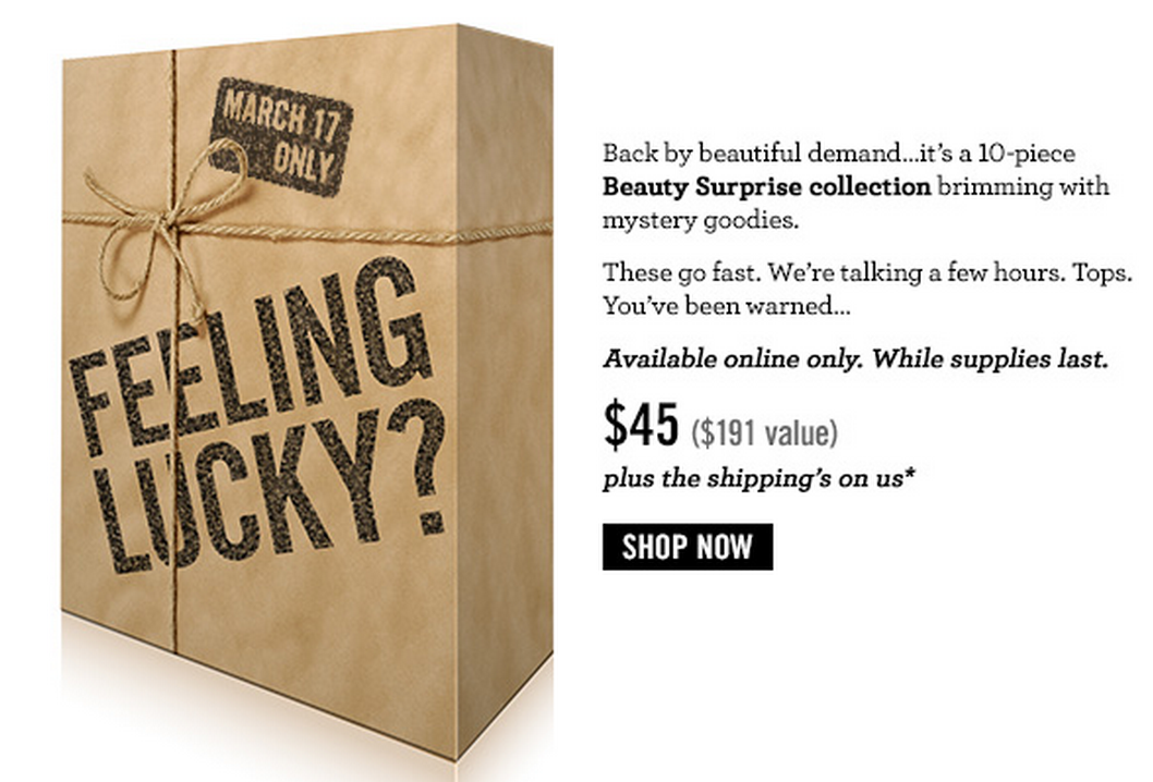 Bare Minerals Mystery Box Available Now