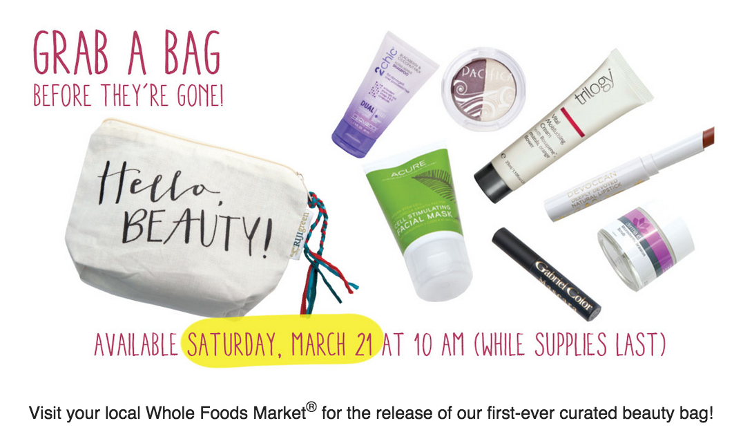 Whole Foods Beauty Bag