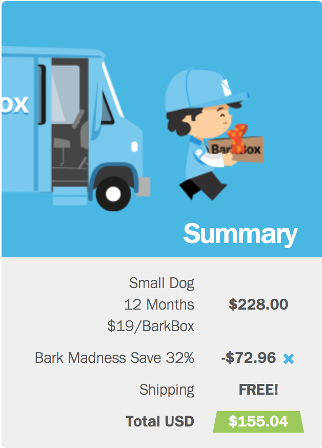 BarkBox Bark Madness Coupon! 32% Off Today Only! Coupon Applied