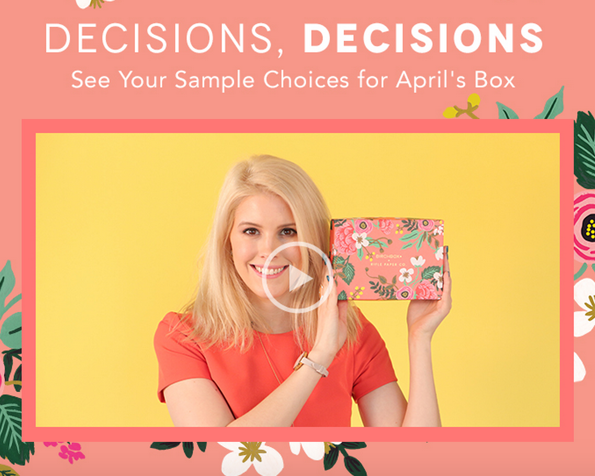 Birchbox April 2015 Curated Box Reveal! Video