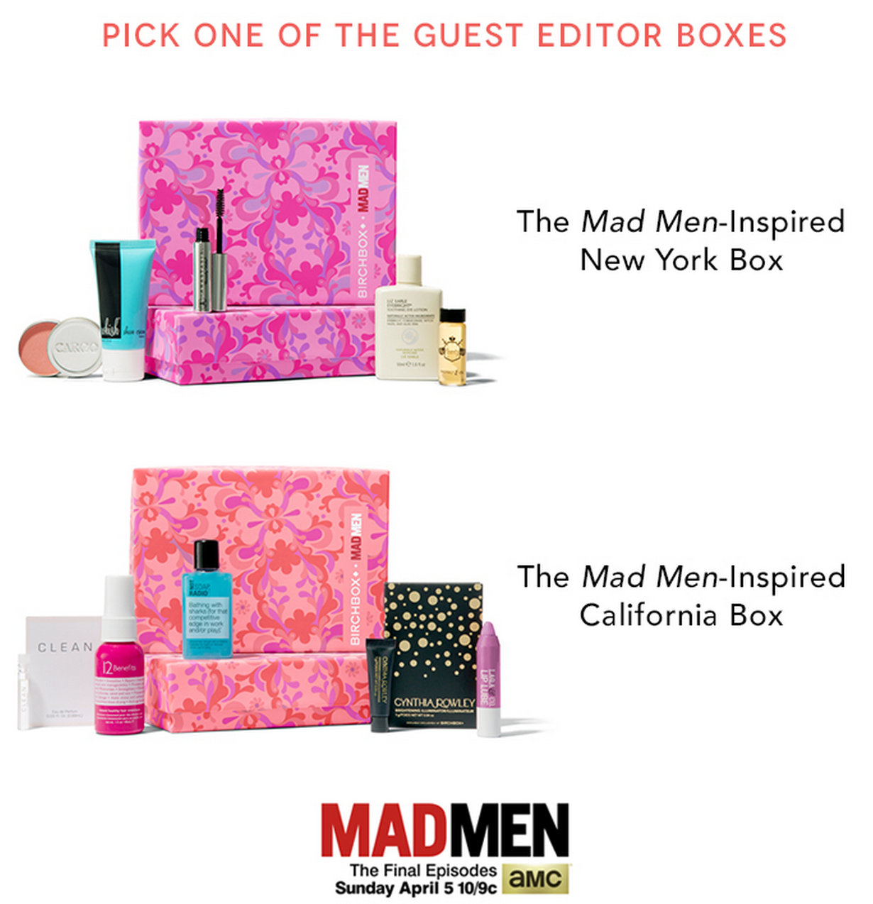 Birchbox MadMen Boxes
