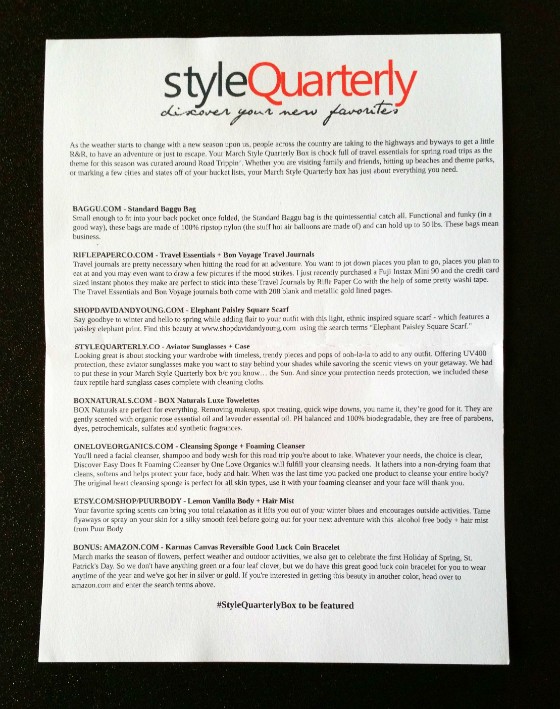 Style Quarterly March 2015 - info