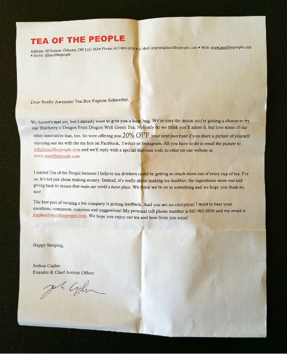 Tea Box Express March 2015 - items 2