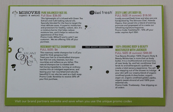 Bare Bliss Box Subscription Review – March 2015 Info