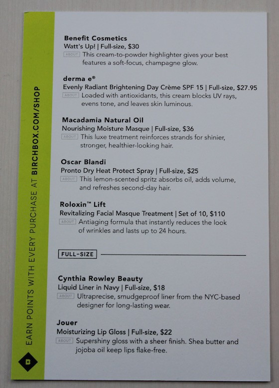 Birchbox Upgraded Beta Box Review - March 2015 Info