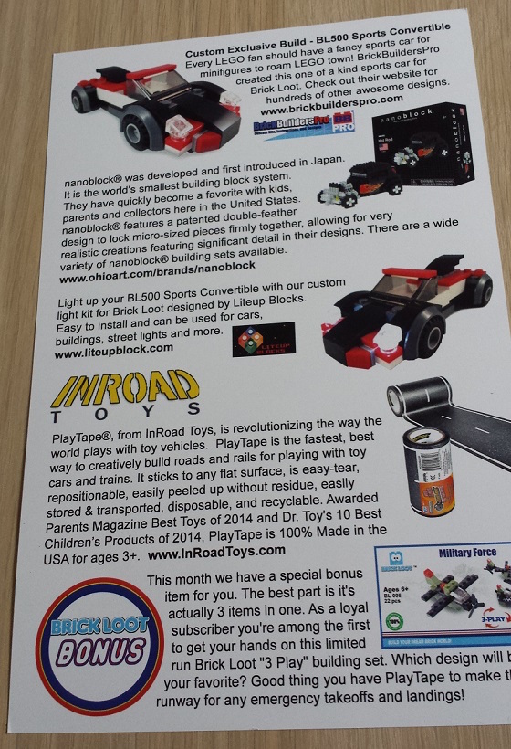 Brick Loot Subscription Box Review - March 2015 Info