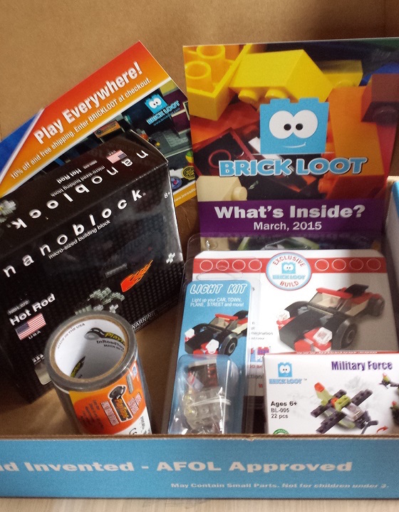 Brick Loot Subscription Box Review - March 2015 Inside