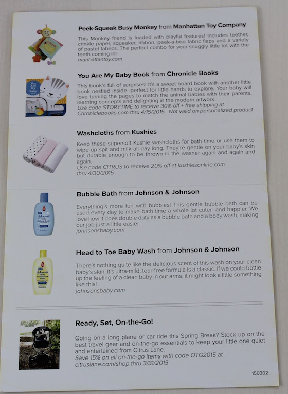 Citrus Lane Review & Coupon Code – March 2015 Info