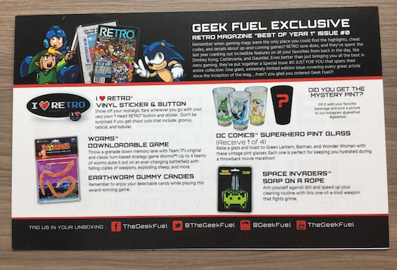 Geek Fuel Subscription Box Review – February 2015 Info
